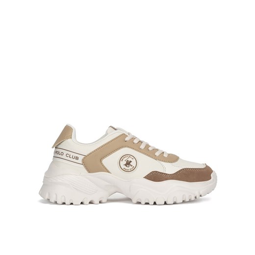 Sneakersy Beverly Hills Polo Club WFA3160-1 Beżowy ze sklepu eobuwie.pl w kategorii Buty sportowe damskie - zdjęcie 182078782