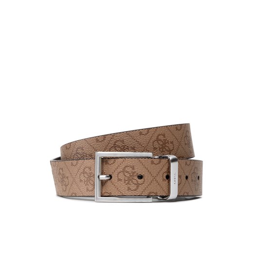 Pasek Męski Guess Vezzola Adj & Rev Belt BM7541 LEA35 Brązowy ze sklepu eobuwie.pl w kategorii Paski męskie - zdjęcie 182078951