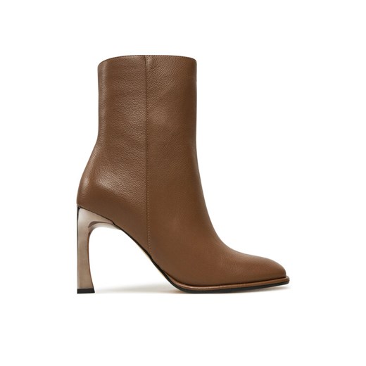 Botki MICHAEL Michael Kors Kelsea Leather Boot 40F4KLHE5L Brązowy ze sklepu eobuwie.pl w kategorii Botki - zdjęcie 182079070