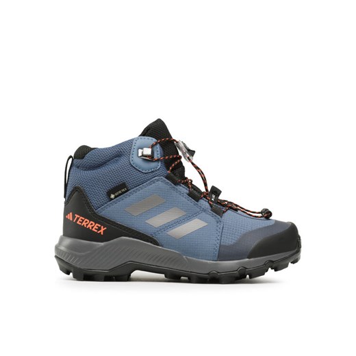 Trekkingi adidas Terrex Mid GORE-TEX Hiking Shoes IF5704 Niebieski ze sklepu eobuwie.pl w kategorii Buty trekkingowe dziecięce - zdjęcie 182079071