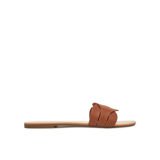 Klapki ONLY Shoes Onlfeli-6 Brązowy ze sklepu eobuwie.pl w kategorii Klapki damskie - zdjęcie 182079201