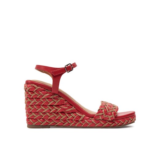 Espadryle Gioseppo Tigard 72006-P Czerwony ze sklepu eobuwie.pl w kategorii Sandały damskie - zdjęcie 182079273