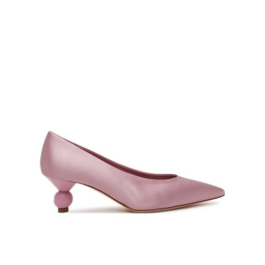 Czółenka Weekend Max Mara Renzasatin 2515521055600 Różowy ze sklepu eobuwie.pl w kategorii Czółenka - zdjęcie 182079421