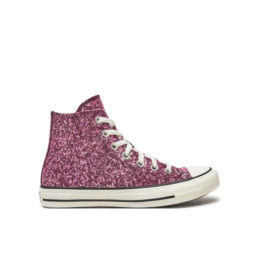 Trampki Converse Chuck Taylor All Star Glitter Hi A11137C Różowy ze sklepu eobuwie.pl w kategorii Trampki damskie - zdjęcie 182079720