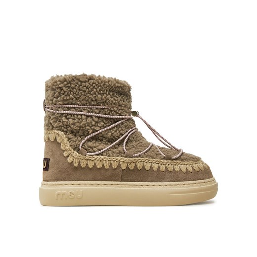 Śniegowce Mou Eskimo Sneaker Bold Scoub Lace FW411012A Szary ze sklepu eobuwie.pl w kategorii Śniegowce damskie - zdjęcie 182079762