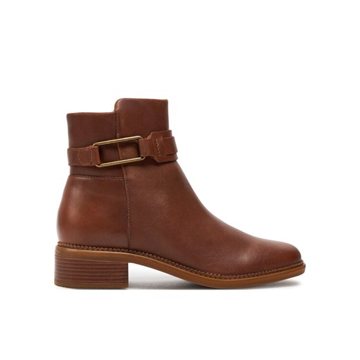 Botki Clarks Maye Bella 26179643 Brązowy ze sklepu eobuwie.pl w kategorii Botki - zdjęcie 182079931