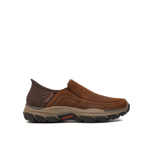 Półbuty Skechers 204810 CDB Brązowy ze sklepu eobuwie.pl w kategorii Półbuty męskie - zdjęcie 182079993