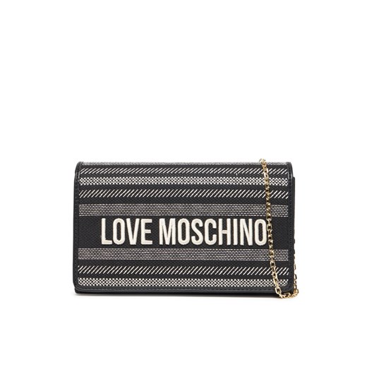 Torebka LOVE MOSCHINO JC4241PP0MKO100A Czarny ze sklepu eobuwie.pl w kategorii Kopertówki - zdjęcie 182080192