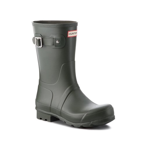 Kalosze Hunter Original Short MFS9000RMA Zielony ze sklepu eobuwie.pl w kategorii Kalosze damskie - zdjęcie 182080241