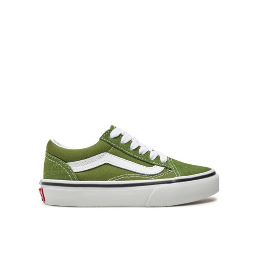 Tenisówki Vans Old Skool VN000CYVCIB1 Zielony ze sklepu eobuwie.pl w kategorii Trampki dziecięce - zdjęcie 182080273