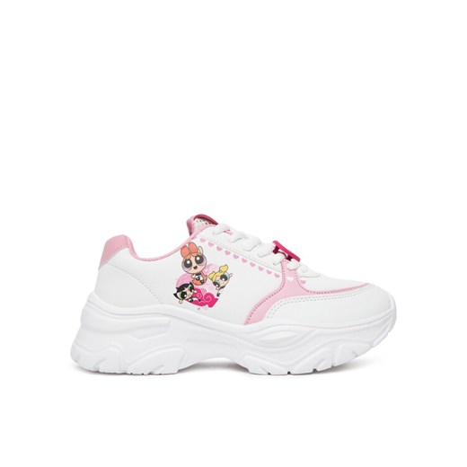 Sneakersy Powerpuff Girls BIC-SS25-336WBPPG Biały ze sklepu eobuwie.pl w kategorii Buty sportowe dziecięce - zdjęcie 182080394