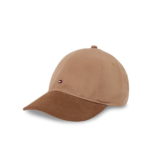 Czapka z daszkiem Tommy Hilfiger Th Flag Herringbone 6 Panel Cap AM0AM13385 Brązowy ze sklepu eobuwie.pl w kategorii Czapki z daszkiem męskie - zdjęcie 182080444