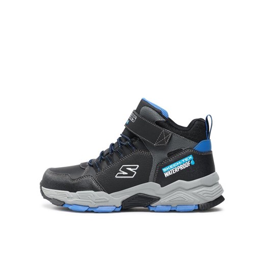 Sneakersy Skechers Drollix Venture Rush 406418L/BKRY Czarny ze sklepu eobuwie.pl w kategorii Buty zimowe dziecięce - zdjęcie 182080663