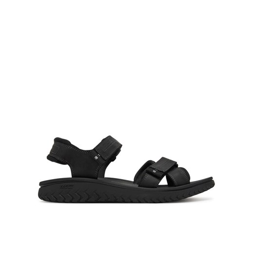 Sandały Clarks Wesley Shore 26182010 Czarny ze sklepu eobuwie.pl w kategorii Sandały męskie - zdjęcie 182080702