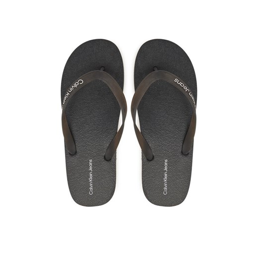 Japonki Calvin Klein Jeans Thong+ Tpu YM0YM01265 Czarny ze sklepu eobuwie.pl w kategorii Klapki męskie - zdjęcie 182080733