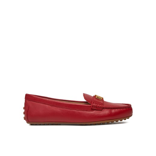 Mokasyny LAUREN RALPH LAUREN Barnsbury 802852847021 Czerwony ze sklepu eobuwie.pl w kategorii Mokasyny damskie - zdjęcie 182080911