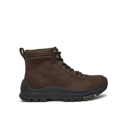 Trzewiki Calvin Klein Hybrid Wp Boot Laceup Rebellious YM0YM01077 Brązowy ze sklepu eobuwie.pl w kategorii Buty zimowe męskie - zdjęcie 182081024