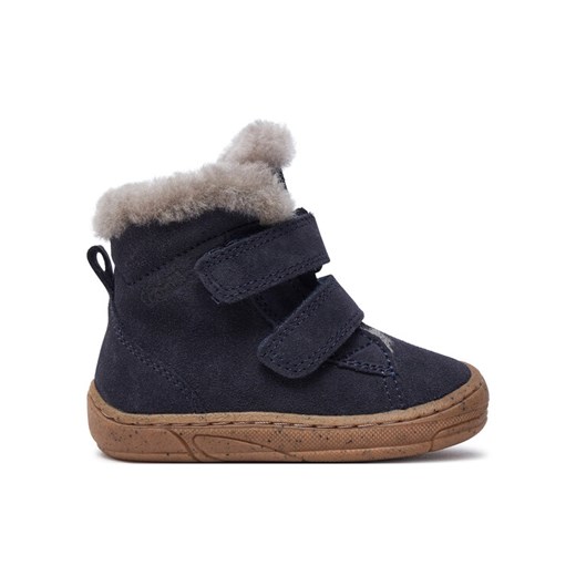 Kozaki Froddo Minni Suede G2110141-4 M Niebieski ze sklepu eobuwie.pl w kategorii Buty zimowe dziecięce - zdjęcie 182081092