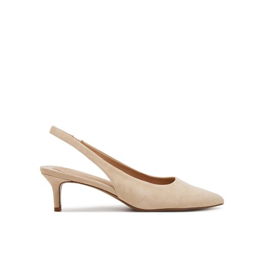 Sandały LAUREN RALPH LAUREN 802959263004 Beżowy ze sklepu eobuwie.pl w kategorii Czółenka - zdjęcie 182081133