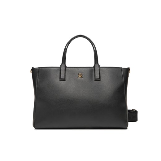 Torebka Tommy Hilfiger AW0AW17330 Czarny ze sklepu eobuwie.pl w kategorii Torby Shopper bag - zdjęcie 182081242