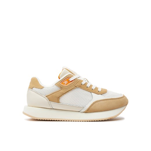 Sneakersy Tommy Hilfiger Essential Elevated Runner FW0FW07700 Écru ze sklepu eobuwie.pl w kategorii Buty sportowe damskie - zdjęcie 182081274