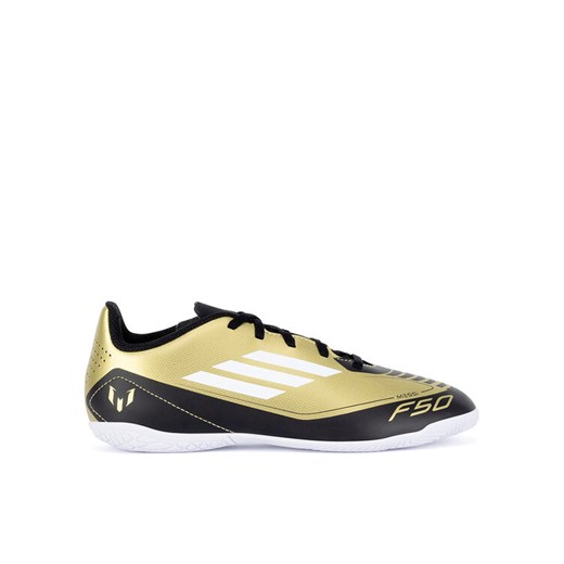 Sneakersy adidas F50 CLUB IN J MESSI IG9326 Złoty ze sklepu eobuwie.pl w kategorii Buty sportowe dziecięce - zdjęcie 182081344