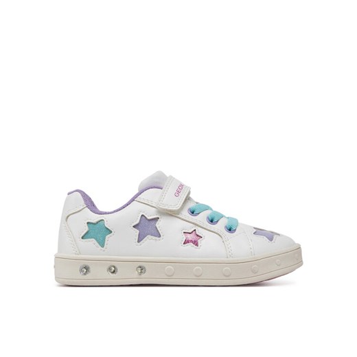 Sneakersy Geox J Skylin J558WB 0BCKC C0653 S Biały ze sklepu eobuwie.pl w kategorii Buty sportowe dziecięce - zdjęcie 182081454