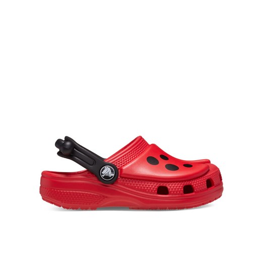 Klapki Crocs Classic Iam Ladybug Clog T 210016 Czerwony ze sklepu eobuwie.pl w kategorii Klapki dziecięce - zdjęcie 182081483