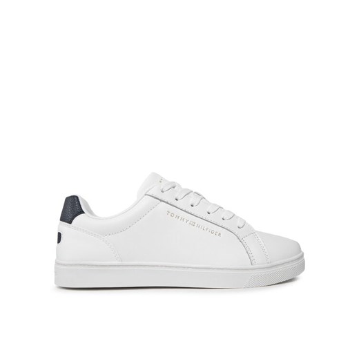Sneakersy Tommy Hilfiger Essential Cupsole Sneaker FW0FW07687 Biały ze sklepu eobuwie.pl w kategorii Trampki damskie - zdjęcie 182081793