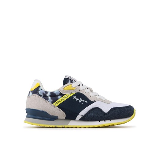 Sneakersy Pepe Jeans London B Brighton PBS30552 Niebieski ze sklepu eobuwie.pl w kategorii Buty sportowe dziecięce - zdjęcie 182081882