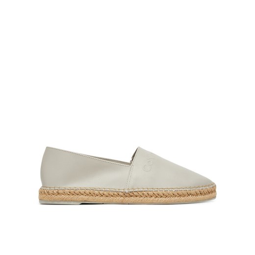 Espadryle Calvin Klein Espadrille Lth HM0HM01882 Szary ze sklepu eobuwie.pl w kategorii Espadryle męskie - zdjęcie 182081932
