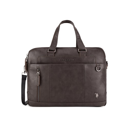 Torba na laptopa U.S. Polo Assn. BIUXT5738MVP Beżowy ze sklepu eobuwie.pl w kategorii Torby męskie - zdjęcie 182082290