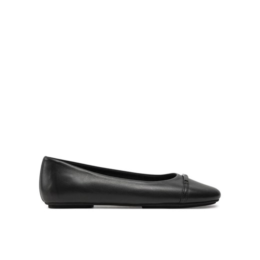 Baleriny Calvin Klein Ballerina W/M Bar Lth HW0HW02145 Czarny ze sklepu eobuwie.pl w kategorii Balerinki - zdjęcie 182082372