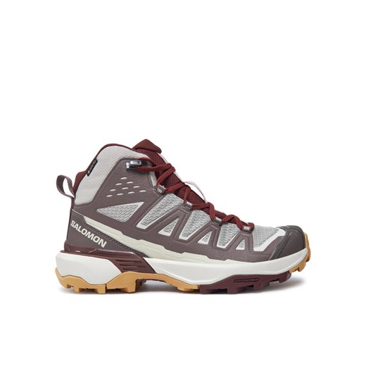 Trekkingi Salomon X Ultra 360 Edge Mid Gore-Tex L47698600 Brązowy ze sklepu eobuwie.pl w kategorii Buty trekkingowe damskie - zdjęcie 182082444