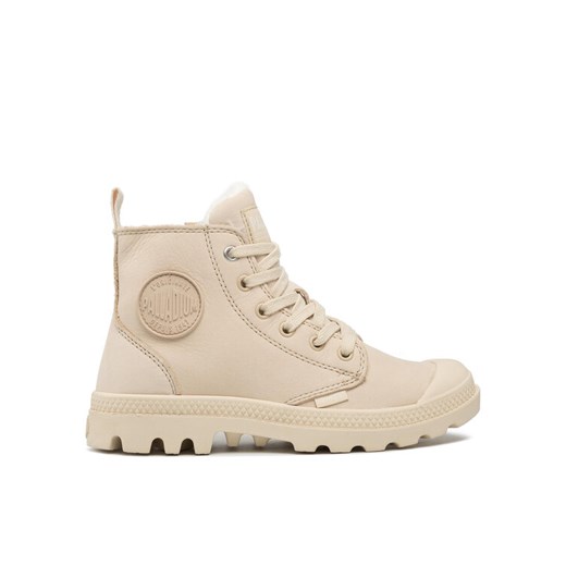 Trapery Palladium Pampa Hi Zip Wl 95982-217-M Beżowy ze sklepu eobuwie.pl w kategorii Workery damskie - zdjęcie 182082491