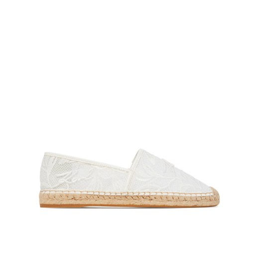 Espadryle KARL LAGERFELD Kamini KL80121A Biały ze sklepu eobuwie.pl w kategorii Espadryle damskie - zdjęcie 182082600