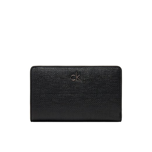 Duży Portfel Damski Calvin Klein Ck Daily Medium Bifold_Tex K60K612957 Czarny ze sklepu eobuwie.pl w kategorii Portfele damskie - zdjęcie 182082604