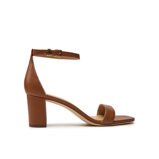 Sandały Lauren Ralph Lauren 802927949002 Brązowy ze sklepu eobuwie.pl w kategorii Sandały damskie - zdjęcie 182082771
