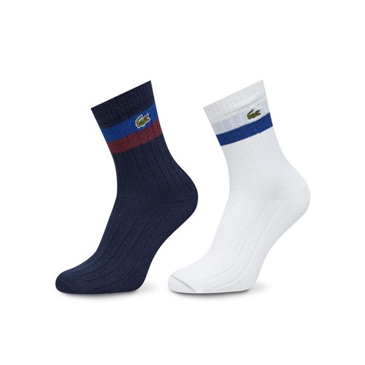 Zestaw 2 par wysokich skarpet unisex Lacoste RA4241 Kolorowy ze sklepu eobuwie.pl w kategorii Skarpetki męskie - zdjęcie 182082863