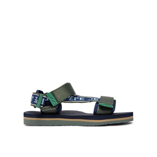 Sandały Pepe Jeans Pool One B PBS70063 Khaki ze sklepu eobuwie.pl w kategorii Sandały dziecięce - zdjęcie 182082891