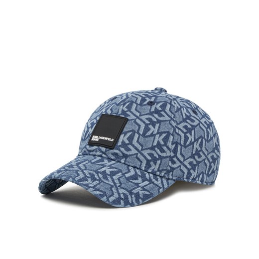 Czapka z daszkiem Karl Lagerfeld Jeans A2W33091 Niebieski ze sklepu eobuwie.pl w kategorii Czapki z daszkiem damskie - zdjęcie 182082940