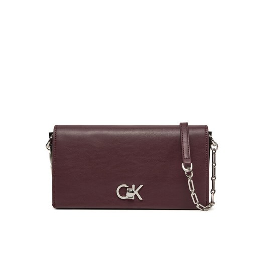 Torebka Calvin Klein K60K612806 Bordowy ze sklepu eobuwie.pl w kategorii Kopertówki - zdjęcie 182082981