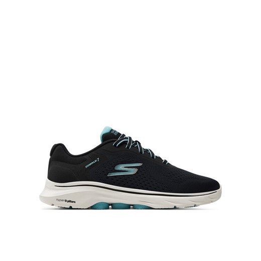 Sneakersy Skechers Go Walk 7-Cosmic Waves 125215/BKTQ Czarny ze sklepu eobuwie.pl w kategorii Buty sportowe damskie - zdjęcie 182083023