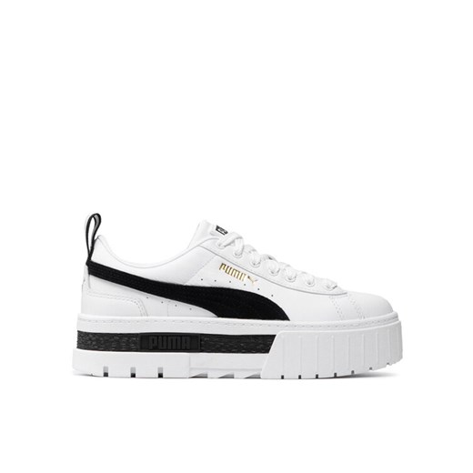 Sneakersy Puma Mayze Lth Wn's 381983 01 Biały ze sklepu eobuwie.pl w kategorii Buty sportowe damskie - zdjęcie 182083031