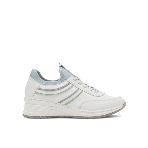 Sneakersy Rieker N4381-80 Biały ze sklepu eobuwie.pl w kategorii Buty sportowe damskie - zdjęcie 182083180
