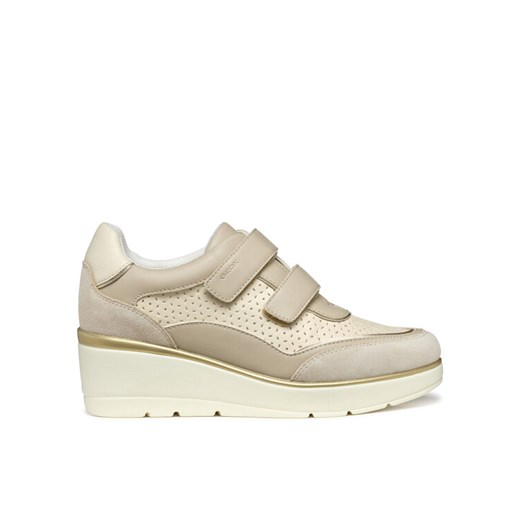 Sneakersy Geox D Ilde D55RAA 05422 C1SH6 Beżowy ze sklepu eobuwie.pl w kategorii Buty sportowe damskie - zdjęcie 182083212