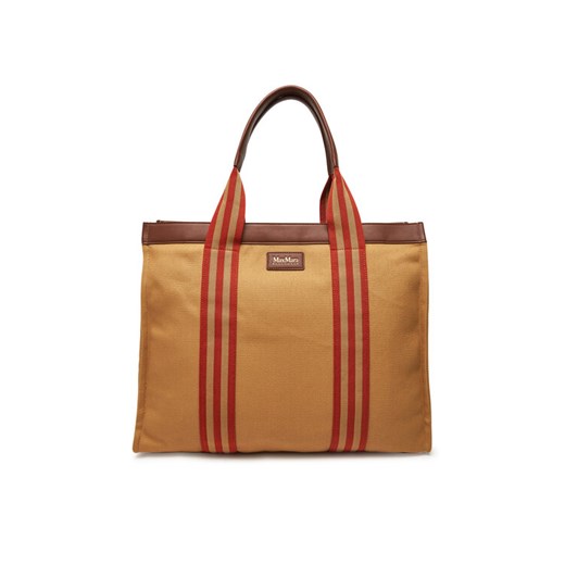 Torebka Weekend Max Mara 2516511019650 Brązowy ze sklepu eobuwie.pl w kategorii Torby Shopper bag - zdjęcie 182083260