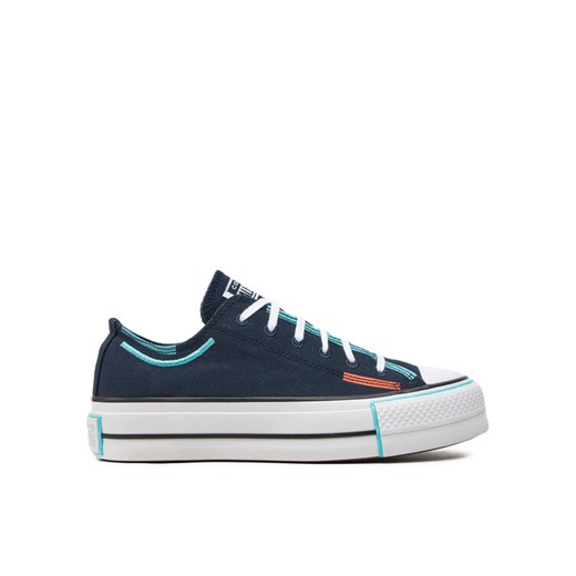 Trampki Converse Chuck Taylor All Star Lift Platform Color Pop Ox A07597C Czarny ze sklepu eobuwie.pl w kategorii Trampki damskie - zdjęcie 182083302