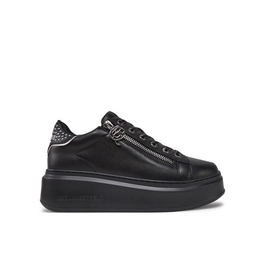 Sneakersy KARL LAGERFELD Ankapri KL63527 Czarny ze sklepu eobuwie.pl w kategorii Buty sportowe damskie - zdjęcie 182083400