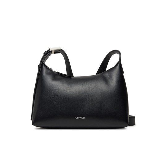 Torebka Calvin Klein Hardware Strap Medium Crossbody K60K613028 Czarny ze sklepu eobuwie.pl w kategorii Listonoszki - zdjęcie 182083403